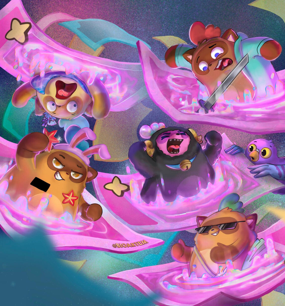 Narrative Illustration -Character Ensemble